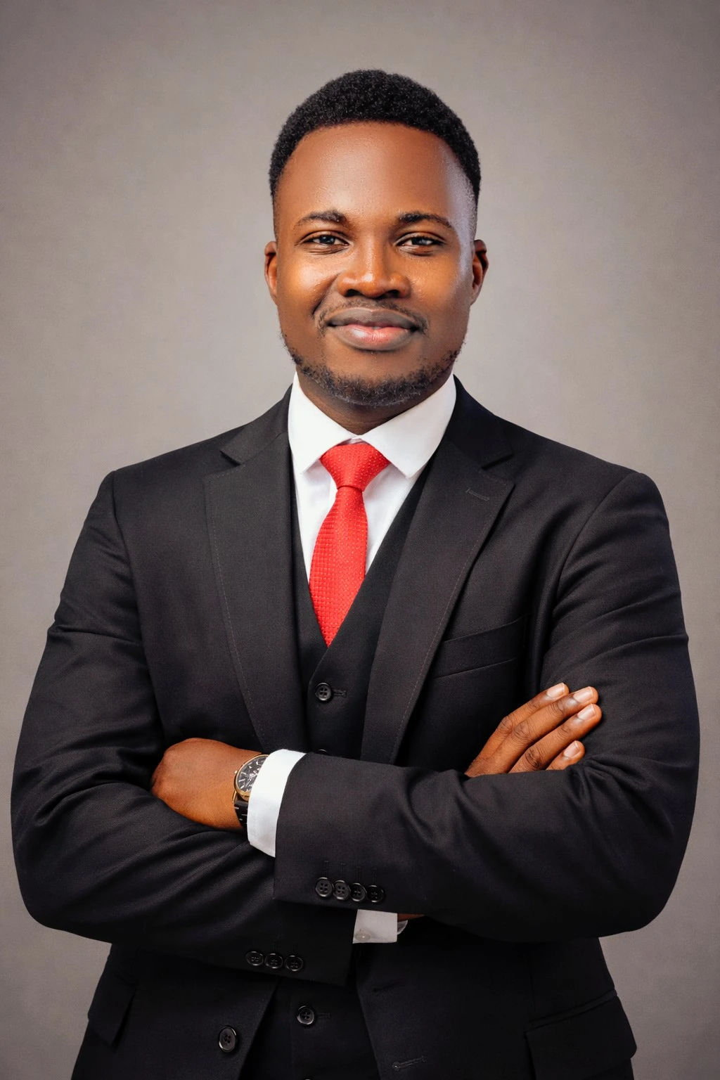 Iyanuoluwa Ilesanmi wearing a suit